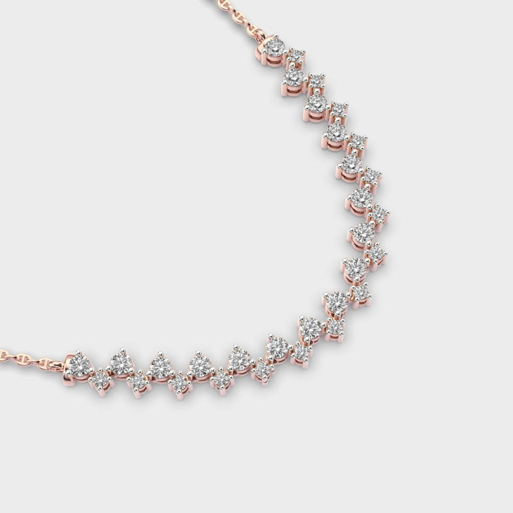 1.35 Ct. Zigzag Lab-Grown Diamond Necklace