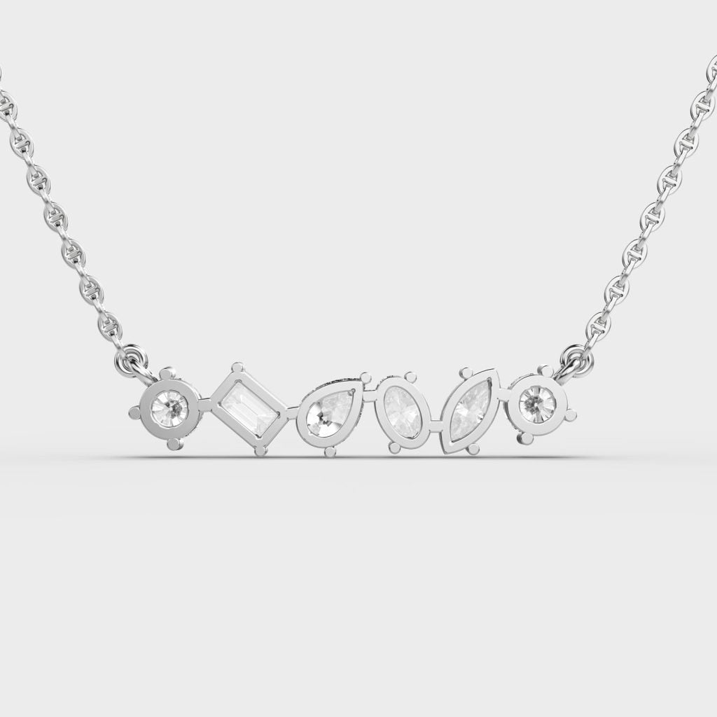 5 Multi-Shape Lab-Grown Diamond Necklace