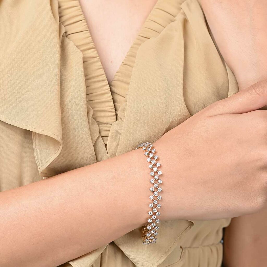 5.28 Carat Mesh Lab-Grown Diamond Bracelet