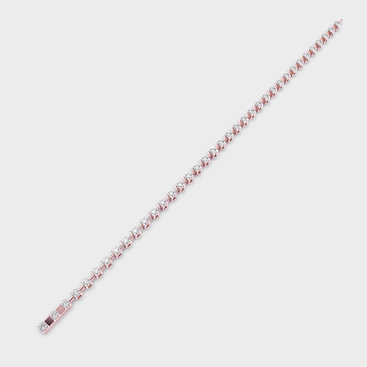 2 Carat Dot and Dash Tennis Lab-Grown Diamond Bracelet