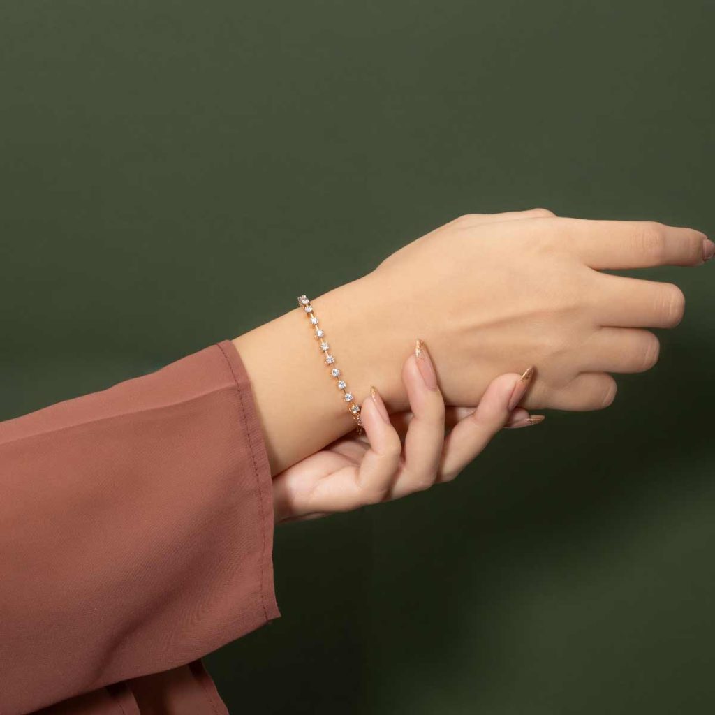 2 Carat Dot and Dash Tennis Lab-Grown Diamond Bracelet