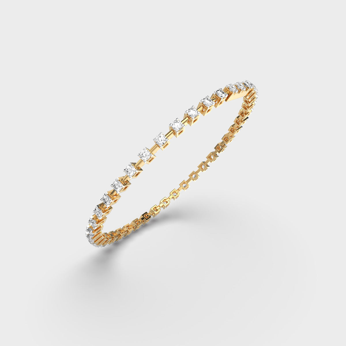 2 Carat Dot and Dash Tennis Lab-Grown Diamond Bracelet