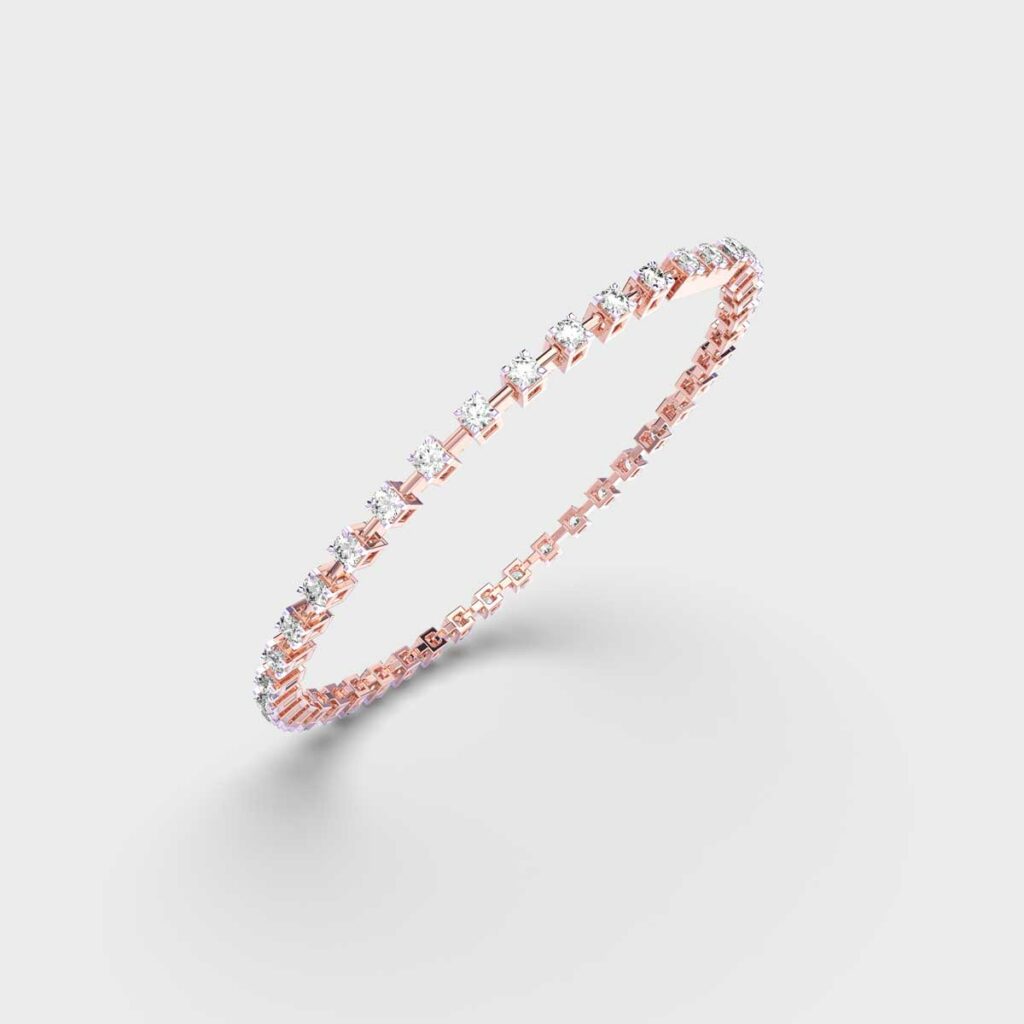 2 Carat Dot and Dash Tennis Lab-Grown Diamond Bracelet