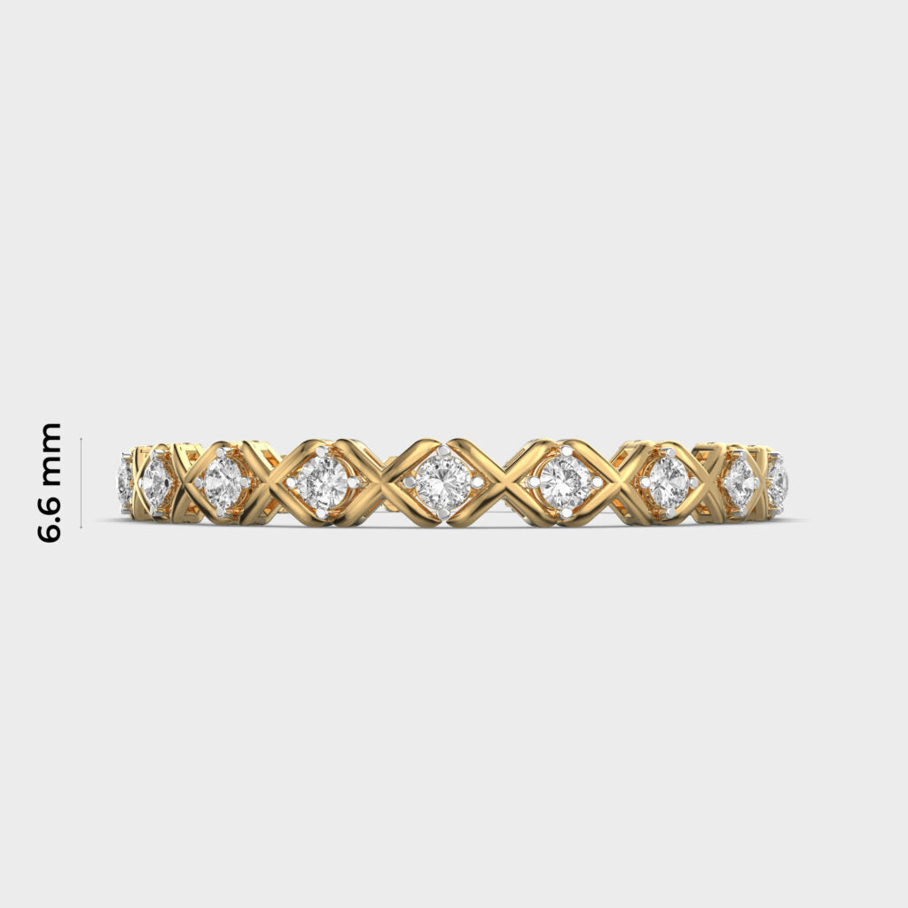 2.75 Carat Cross and Nought Lab-Grown Diamond Bracelet