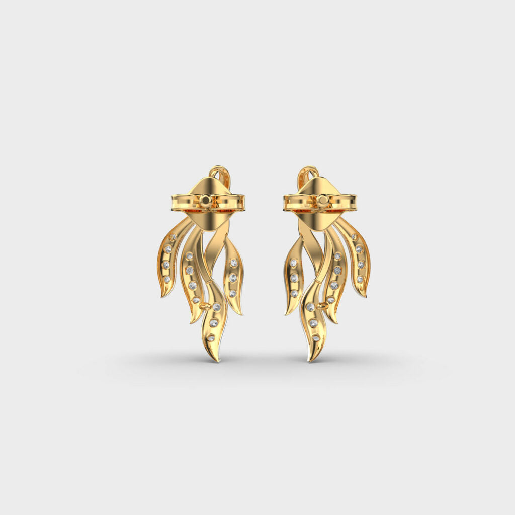 0.24 Ct Fire Clustered Lab-Grown Diamond Earrings