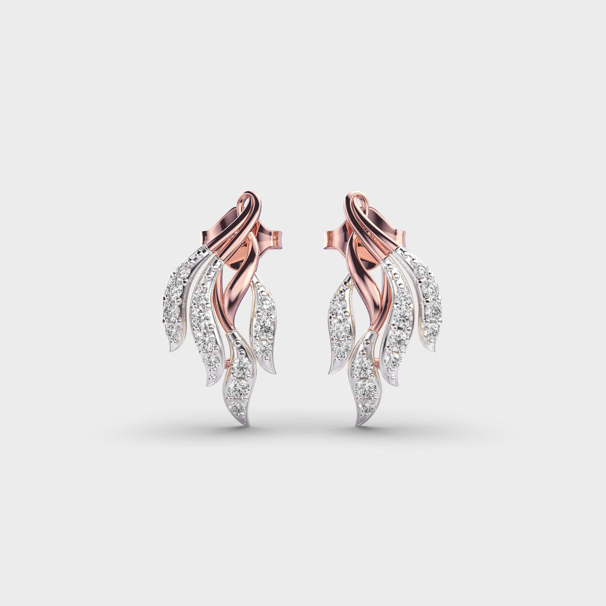 0.24 Ct Fire Clustered Lab-Grown Diamond Earrings
