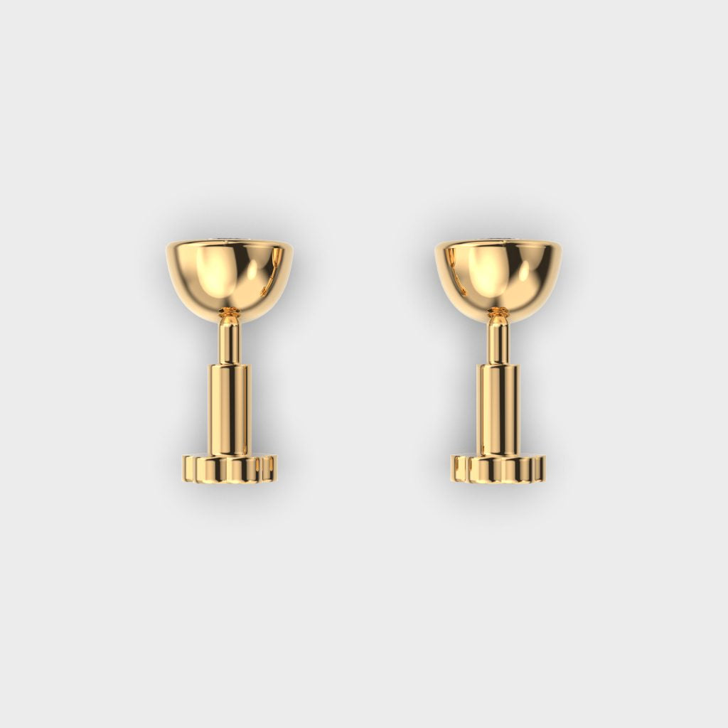 0.34 Carat Round Lab-Grown Diamond Earrings