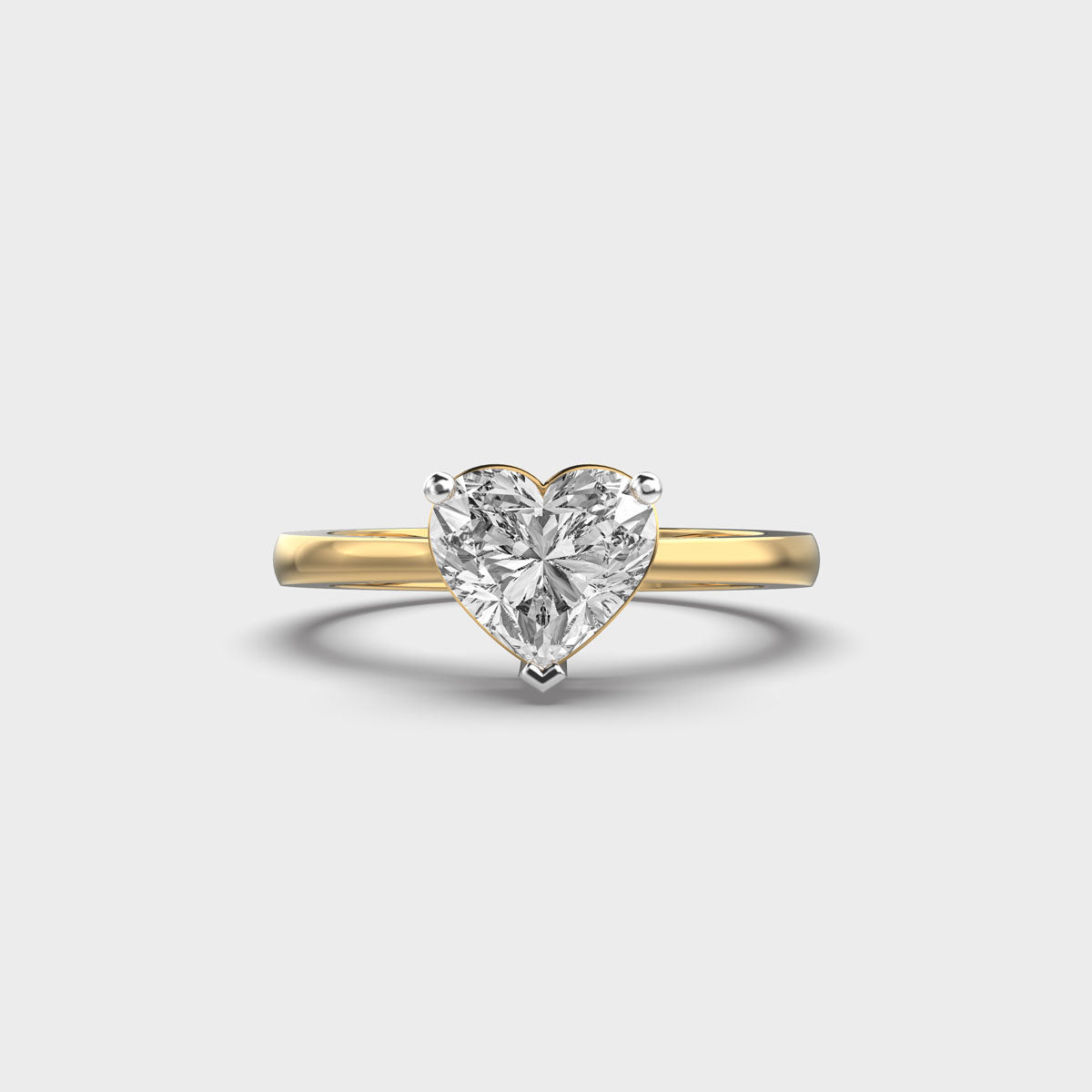 1 Carat Heart Solitaire Lab-Grown Diamond Ring