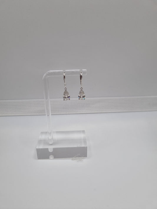 1.5ct IGI Certified Round Brilliant Lab-Grown Diamond Earrings in 18K White Gold, 3.0ctw, Gold weight: approx. 2.5g