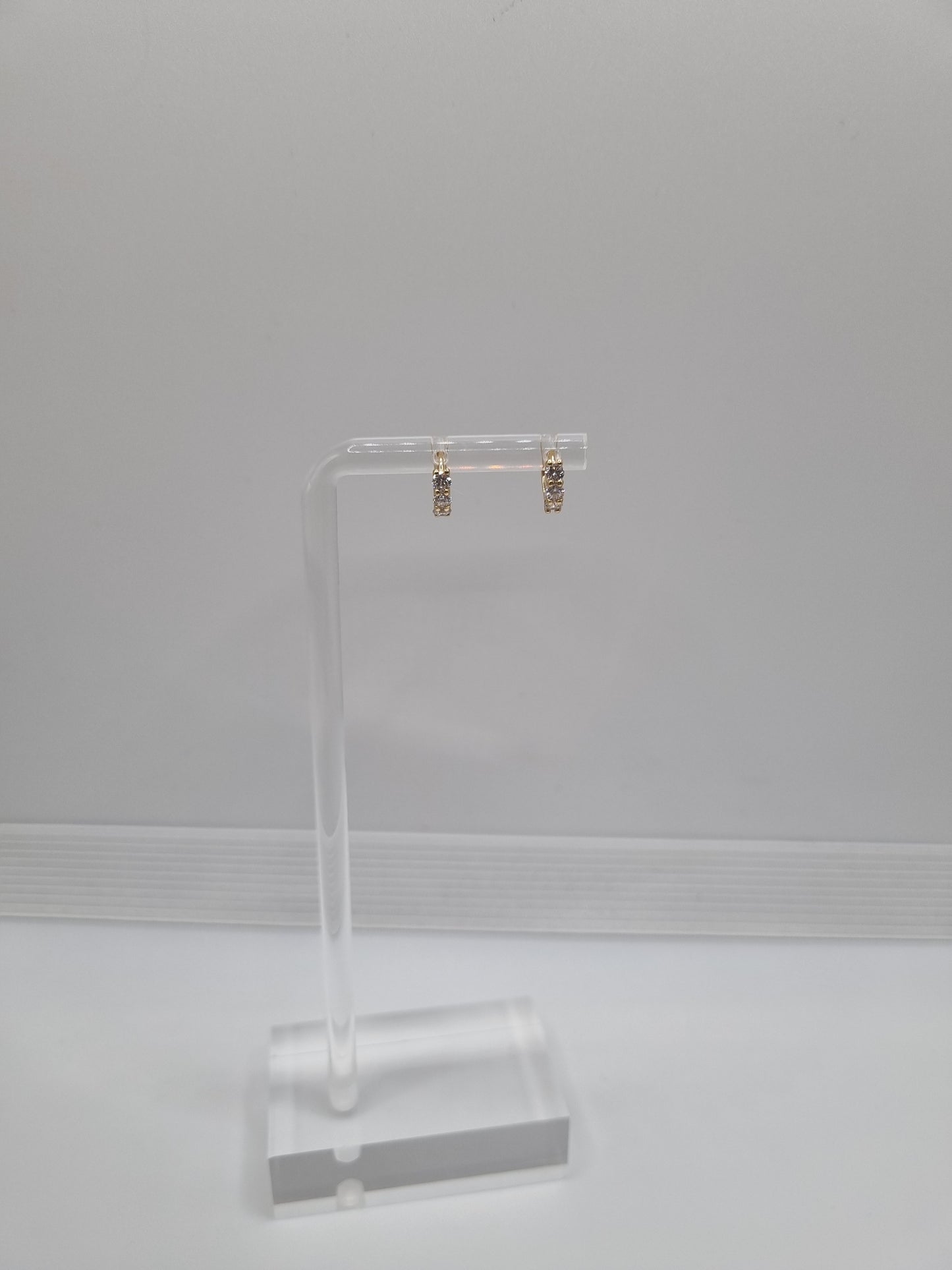 0.4ctw IGI Certified Round Lab-Grown Diamond Earrings in 18K Yellow Gold, Gold weight: approx. 1.8g
