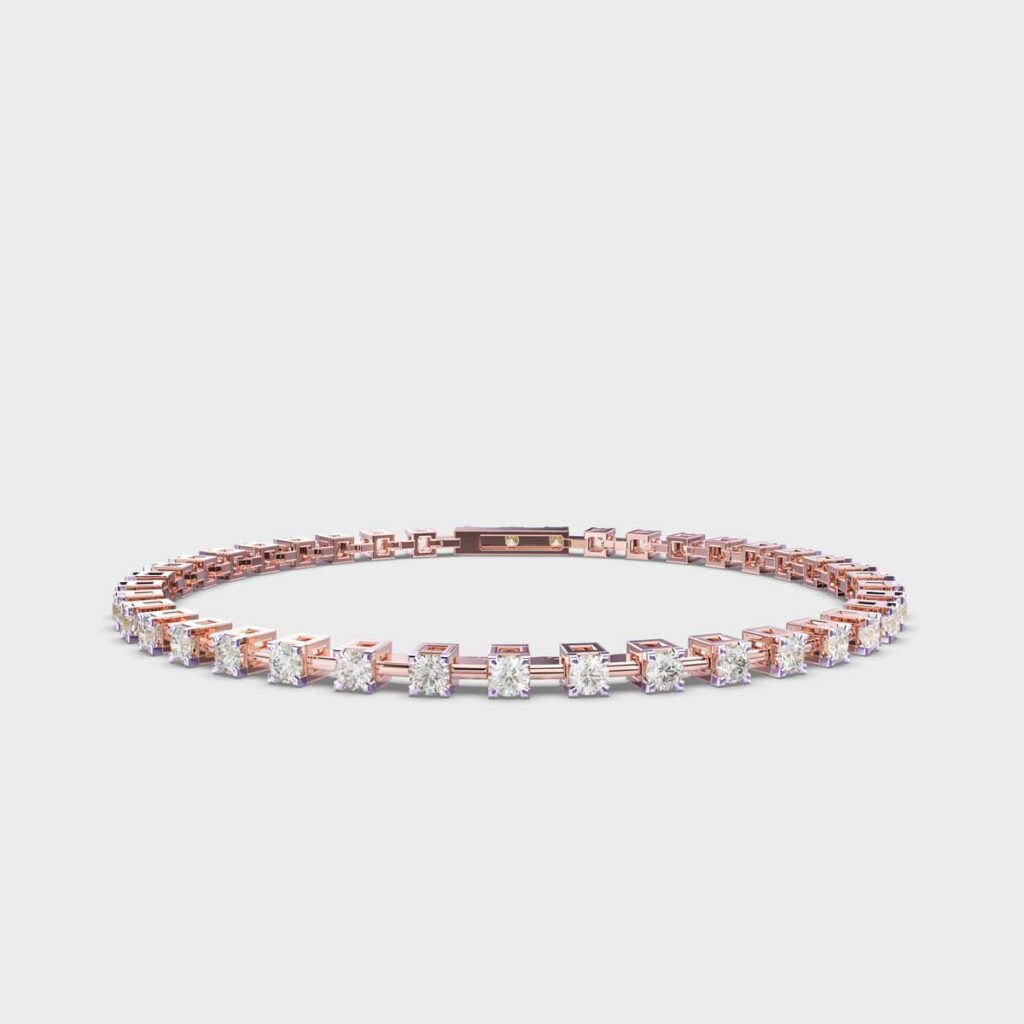 2 Carat Dot and Dash Tennis Lab-Grown Diamond Bracelet