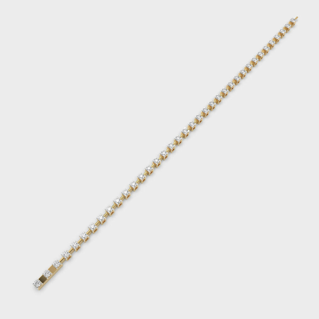 2 Carat Dot and Dash Tennis Lab-Grown Diamond Bracelet