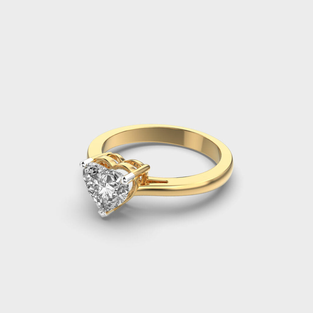 1 Carat Heart  Solitaire Lab-Grown Diamond Ring