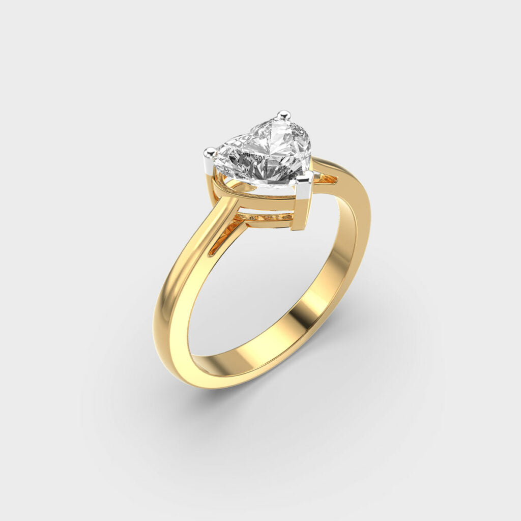 1 Carat Heart  Solitaire Lab-Grown Diamond Ring